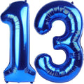 Large Navy Blue 13 Number Balloon 40 Inch, 13 Wednesday Birthday Balloons by Upgesy
