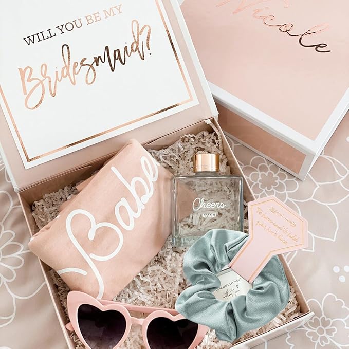 1+7 Pack Bachelorette Party Favor Retro Heart Sunglasses and Bridesmaid - Image 5