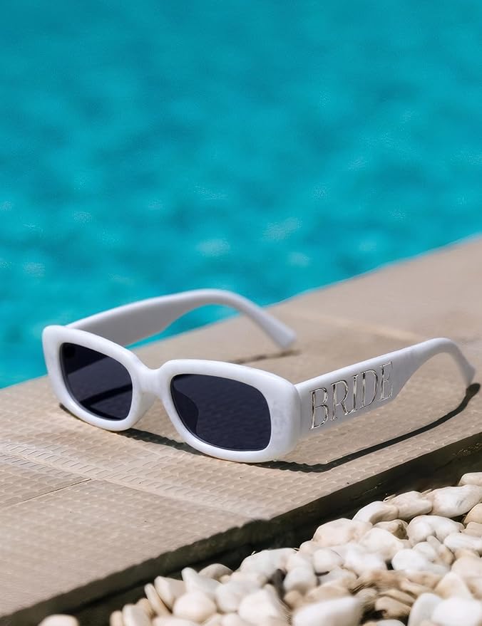 Marble Bride Sunglasses, Bride to be Decorations Glasses, Bachelorette Bach - Image 5
