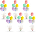 6 Set Pastel Rainbow Balloon Table Centerpieces by Gogoparti