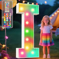 Ledido 4FT Marquee Light Up Letters, 34 Colors Changing Marquee Letter 4 Feet by Ledido