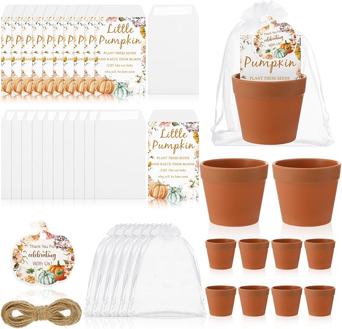 Ctosree 50 Sets Fall Baby Shower Seed Packet by Ctosree
