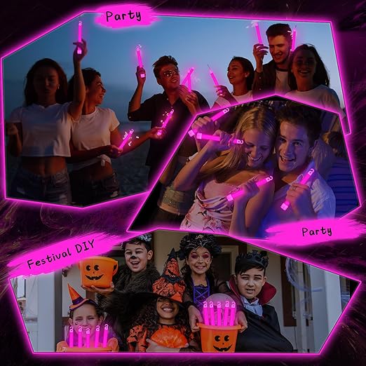 Sotiff 48 Pcs Bright 6 Inch Large Glow Sticks Bulk Emergency Glow in The Dark - Image 6