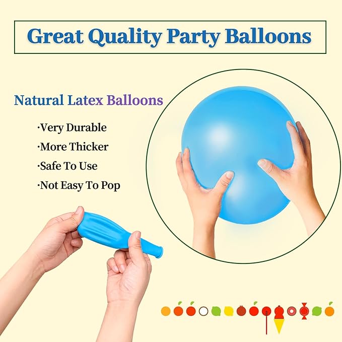 Light Blue Balloon 110pcs - Image 4