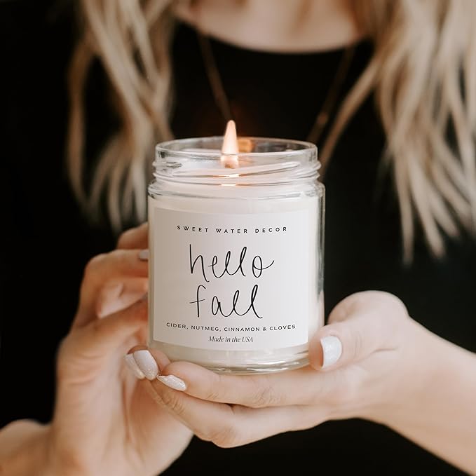 Sweet Water Decor Hello Fall Candle - Image 9