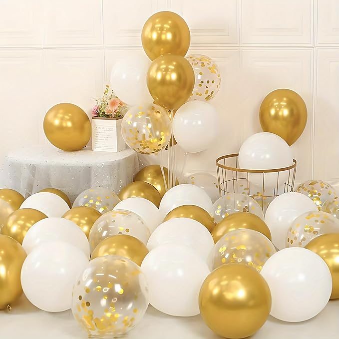 Netnology Gold and White Balloons Set - Image 8