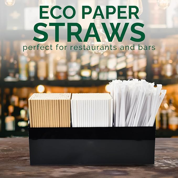 Disposable Paper Drinking Straws, 7.75" x0.24" - Image 4
