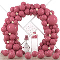 90pack Retro Hot Pink Balloons Different Size 18/12/10/5 Inch Retro Hot Pink by Voircoloria
