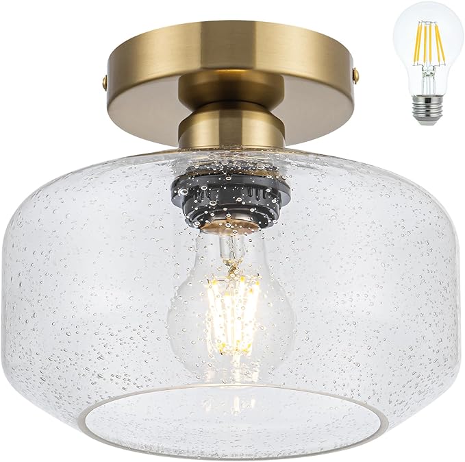 Simple & Elegant Semi Flush Mount Ceiling Light by Tbaoinla