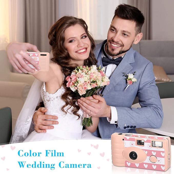 3 Pack Disposable Camera for Wedding Simple Use Color Film Camera - Image 5