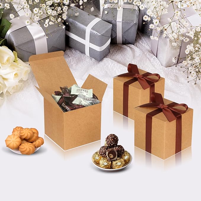 100 Pack Small Gift Boxes, Cupcake Boxes, Candy Boxes - Image 3