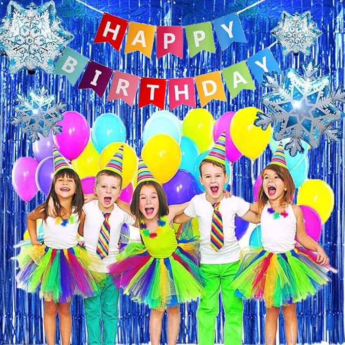 TONIFUL 3Pcs Laser Blue Door Streamers, Photo Booth Backdrop Metallic Streamers - Image 5