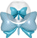 36 Inches Bow Foil Balloon Huge Bowtie Blue Balloon by GLASNES