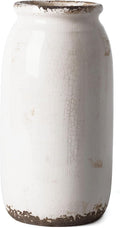VICTOR & TERESA Rustic White Vase by VICTORTERESA