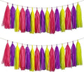 Pink Purple and Yellow Tassel Garland Banner Paper Tassels by Aimto