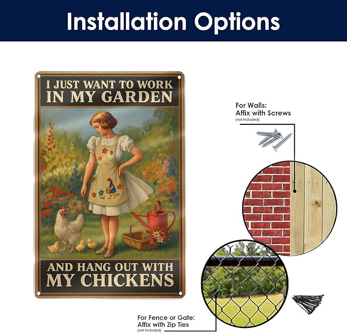 Funny Garden & Chicken Coop Sign - Image 7