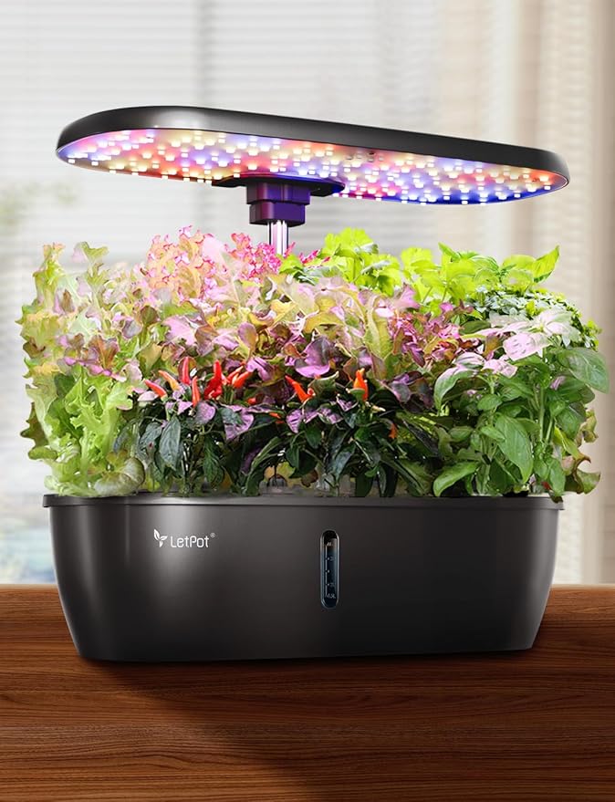 LETPOT Classic 12 Pods Hydroponic Growing System Kit, 24W Full-Spectrum LED by LetPot