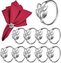 Silver Napkin Rings Set of 10 by Unknown