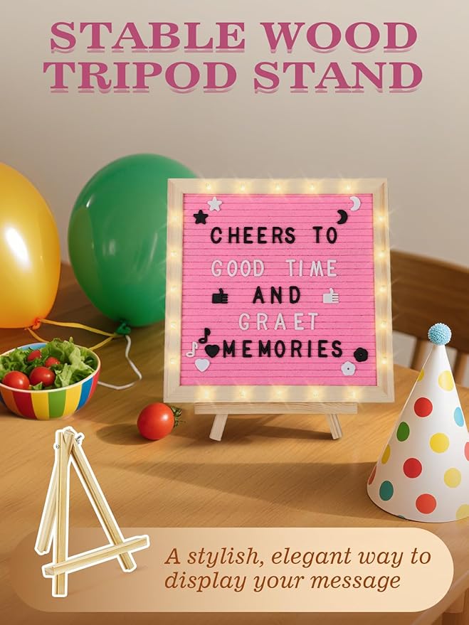 Light up Changeable Felt Letter Board Sign - Image 5