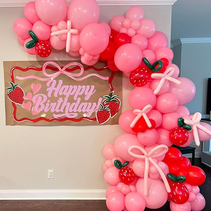 Strawberry Theme Balloons - Image 5