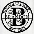 Custom Metal Monogram, Personalized Last Name Décor, Custom Name Signs by TNATUR