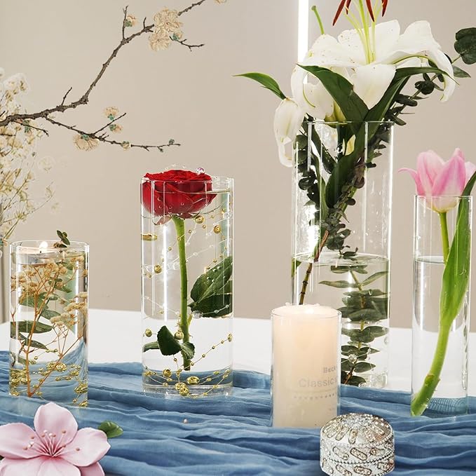60pcs Glass Vase Cylinder Vases - Image 5