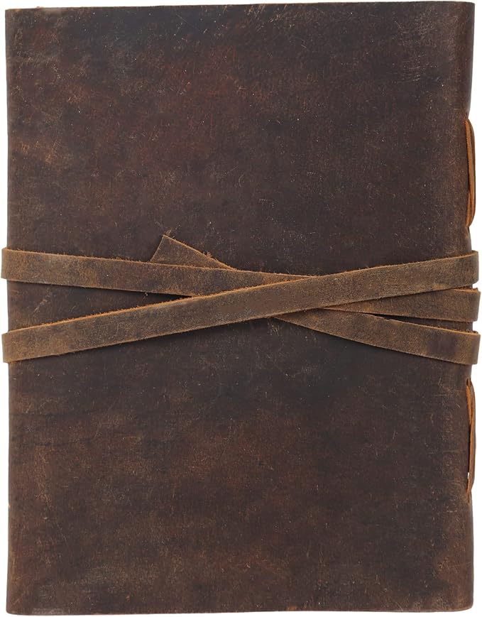 Handmade Leather Journal | Writing Diary | Bound Daily Notepad - Image 7