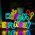 Happy Birthday neon signs，USB Powered Dimmable LED Colorful Lights by BEAUTIFULLIFE-US