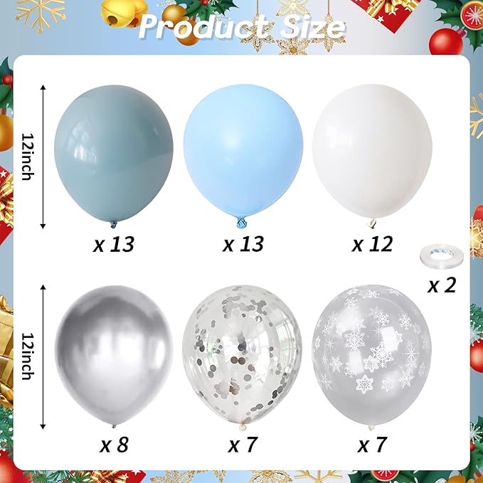 Winter Wonderland Balloons - Image 2