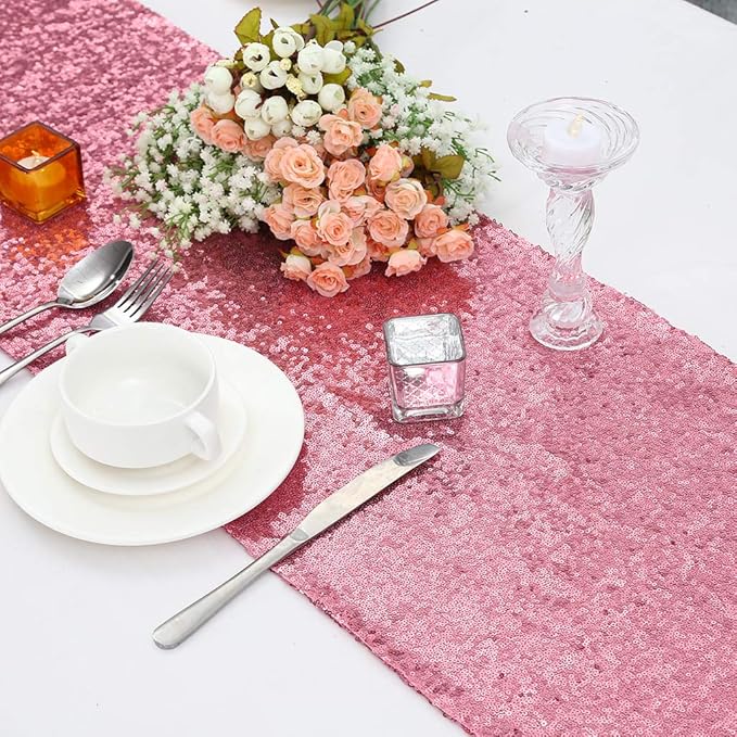 Eternal Beauty Fuchsia Pink Table Runner - Image 5
