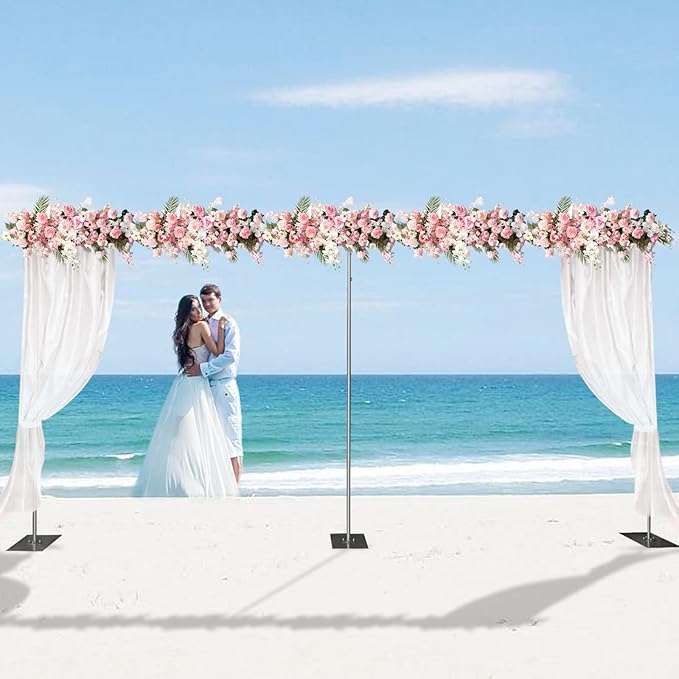 20ft x 10ft Adjustable Telescopic Heavy Duty Portable Pipe and Drape Backdrop - Image 5