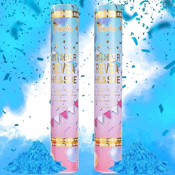 Previvo Gender Reveal Confetti Powder Cannon by Previvo