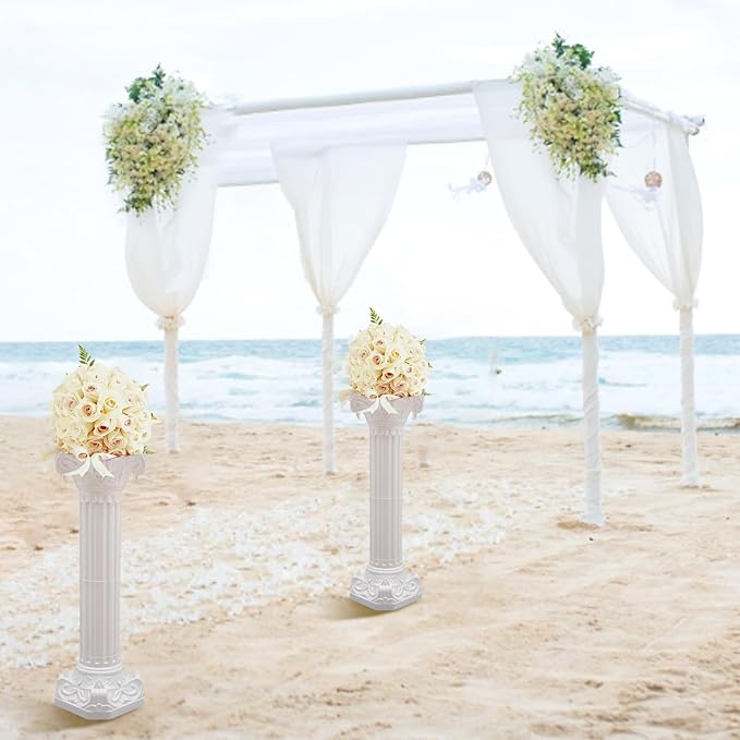 Roman Pillars Decoration Party Flower Pot Columns Set 2Pcs Decor Pedstal Stand - Image 8