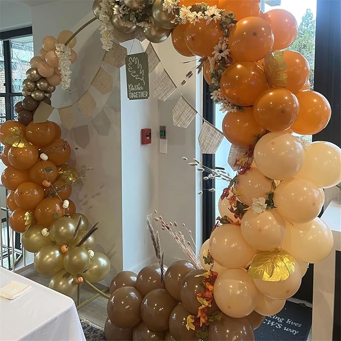 Orange Brown Balloons Set - Image 8