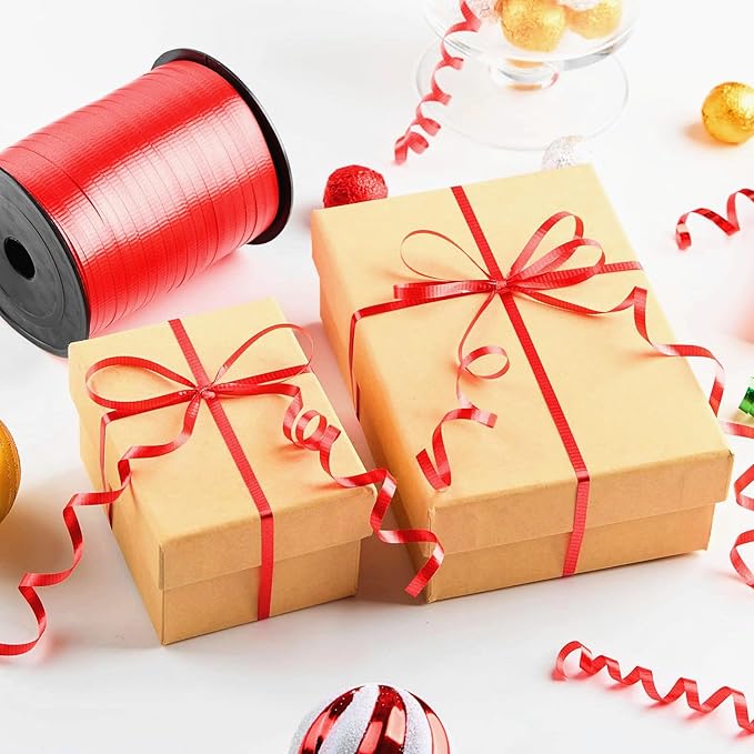 500 Yards Red Curling Ribbon-Balloon String-Balloon Ribbon Texture Roll - Image 4
