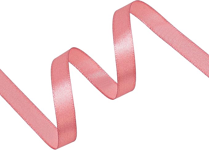 Rose Gold Satin Ribbon 3/8 inch X Continuous 100 Yards, Single Face Polyester - Image 2