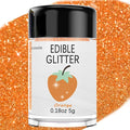 Orange Edible Glitter Glimmer Powder by Enjoyyourcolorfullife