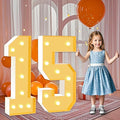 3FT Marquee Numbers 15, Large Light Up Numbers 15th Birthday Decorations by HITINO