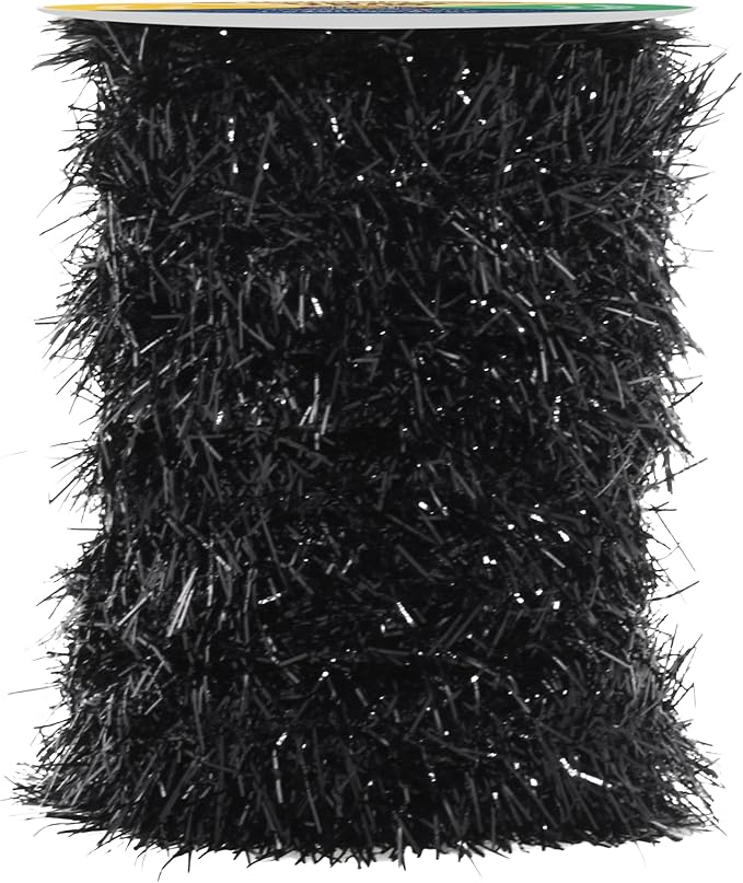 Mandala Crafts Black Tinsel Garland by MandalaCrafts