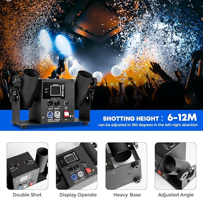 Professional Confetti Launcher Cannon Machine, Confetti Blower Machine Confetti - Image 3