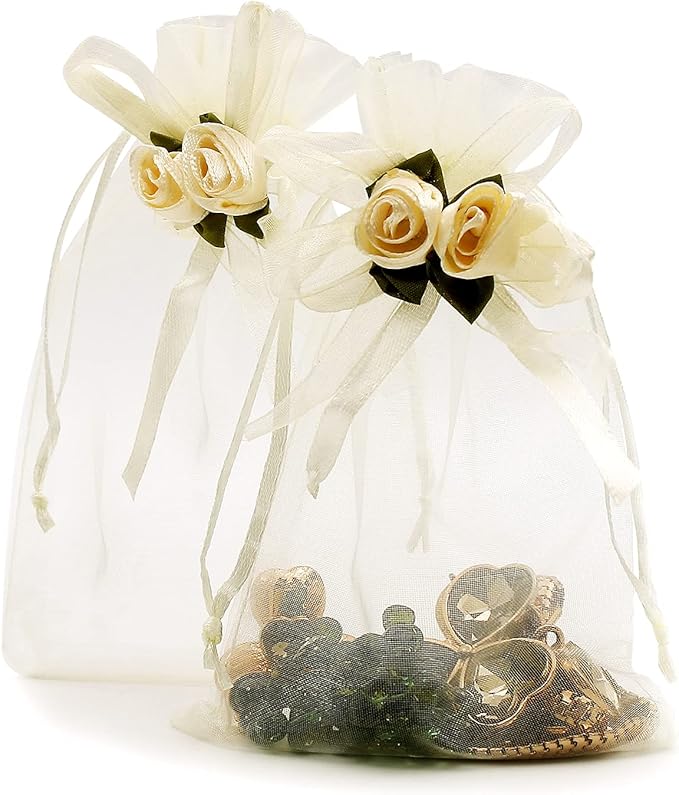 SumDirect Rose Organza Gift Bags by SumDirect