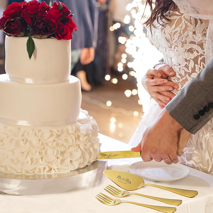Wedding Cake Knife and Server Set - Image 6
