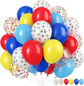 Dog Paw Balloons, 12 Inch Carnival Circus Balloons Red Yellow Blue and White by TAOYE