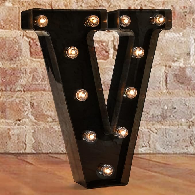 Decorative LED Illuminated Letter Marquee Sign by Pooqla