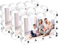 3 Pack 5x7 Inch Magnetic Acrylic Picture Frame, 10+10mm Thick Block, Double by Ruiqilin