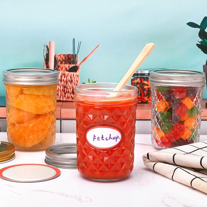 Wide Mouth Mason Jars 12Pack, Mason Jars 16 oz - Image 6
