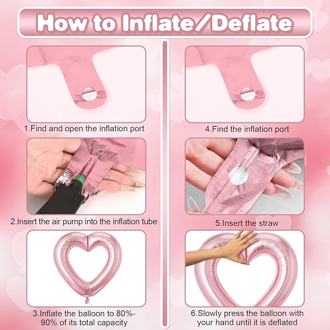 Pink Heart Balloons - Image 7