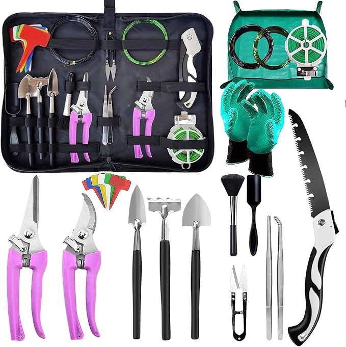 Bonsai Tools Set for Beginners, Bonsai Tree Kit by Unknown