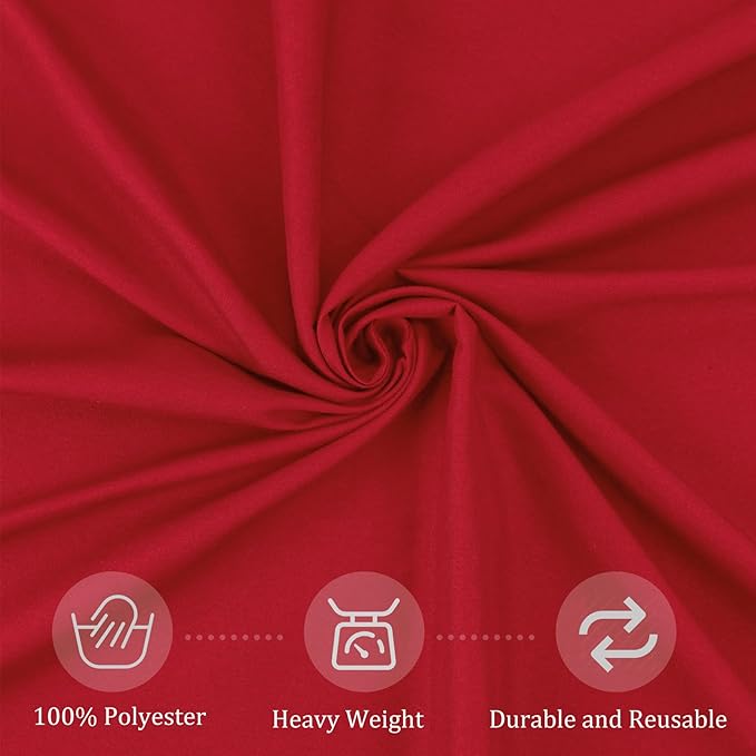 8 Pack Round Tablecloth 70 Inch Red Round Table Covers Bulk Washable Polyester - Image 4