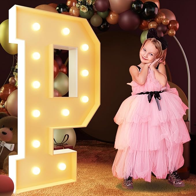imprsv 4FT Light Up Letters, Large Light Up Letters by Letsmakeitimpressive